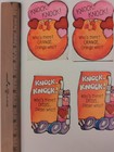 Lot Of 7 Vintage Knock Knock Valentines Day Die Cut Cards Hallmark 70s 80s 
