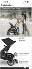 Piggyback Ride-along Stroller Board For Vista  Black beige For Uppababy Vista