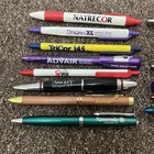Lot Of 15 Drug Pharma Rep Ink Pen - Aricept Avodart Namenda Wood Metal Plastic