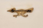 Vintage 1960 s Southwestern Sterling Turquoise Roadrunner  Pin Brooch 2   6 2g
