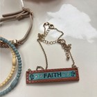 Religious Cross Bracelets And Necklace  5 Pieces 