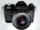 Vintage Asahi Pentax  Esii With Super Mc Takumar 55 2 Lens  Read