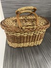 Antique Vintage French Wicker Basket