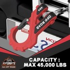  3 8  Winch Hook Max 45 000 Lbs  Heavy Duty Atv Winch Hook With Safety Red