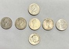 Lot Of 7 Canada 5 Cent Nickel Coins 1969 1983 1986 1987 1989 2001 Beaver