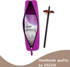 Wooden Hardwood Drop Spindle Top Whorl Yarn Spinner Wheel For Wood