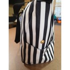 Alice   Olivia Black And White Striped Duffel