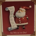 Hallmark Ornament  so Much To Do  Santa s Christmas List  2004