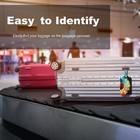 Tsa Approved Luggage Tags For Suitcases Leather Travel Id Tags Set Of 4