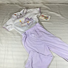 Nwt Vintage 80s Care Bears Pajamas Kids Size 4t Bright Heart Raccoon 2 Piece C1