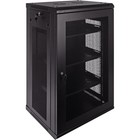 18u It Wall Mount Network Server Data Cabinet Rack Perforated Door W shelves