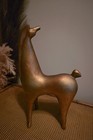 Sascha Brastoff Gold Glazed Mcm Horse Sculpture  rare 