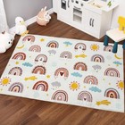 Boho Rainbow Soft Kids Play Rug  Washable Foldable Baby Crawling Floor Mat  