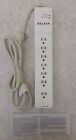 Lot Of 2 Belkin Home   Office 7 Outlet Surge Protector 6  Cord White Be107200-06