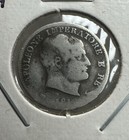 1810m Kingdom Of Napoleon 5 Soldi  c-5 1   0362 Asw Silver     napoleon I 