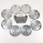 Vtg Kromex Aluminum Metal Drink Coaster Set 8 With Caddy Holder Retro Mcm Bar