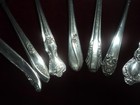 Silverplate Flatware Lot Of 9 Table Grade Pierced Cake Pie Dessert Servers 9 