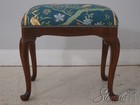 73170  Pair Scalamandre Upholstered Queen Anne Stools