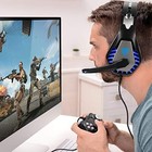 Gaming Headset Over Ear 3 5mm Stereo Headphones With Mic For Ps5 Xbox Pc