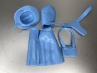 Vintage Louis Marx Jane Wes Blue Rubber Accessories Skirt Bag Holster Vest