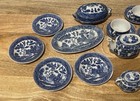 Children   s Blue Willow Tea Set - 17pc Occupied Japan 