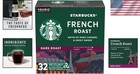 Starbucks K-cup Coffee Pods  Dark Roast Coffee  French Roast  100  Arabica  1