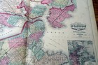 1871 Gray s Antique Atlas Map Of The City Of Boston-beautiful Handcoloring