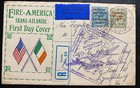1939 Limerick Ireland First Flight Cover To New York Usa Alf G Mcgann Envelope