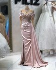  Mermaid Prom Dress Beaded Crystals Lace Evening Formal Party Engagement Gowns