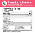 V8 Strawberry Banana 100  Fruit And Vegetable Juice  8 Fl Oz Can  6 Count