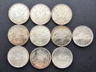 1966 Canada Dollar 80  Silver Lot Of 10 Coins Great Condition  3 Fast Ship