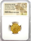 Heraclius And Her  Constantine Gold Av Solidus 613-641 Ad - Ngc Choice Xf  ef 