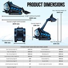 3040lbs Typhon Stomp X1300 25hp Kubota D1105 Epa Diesel Mini Skid Steer Loader
