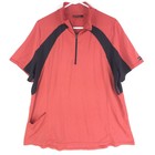 Kerrits Womens 2x Equestrian Riding Shirt Red Pullover Half Zip Stretch Pocket