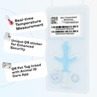 Temperature Microchip Kit For Dogs   Cats   Qr Pet Id Tag   1 4x8mm