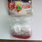 Vintage Push Pin Ornament Kit Red Gold Balls Sequins Makes 2 Ornaments Nos