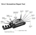 16-in-1 Bicycle Repair Multi-tool Kit     Compact   Portable Bike Repair Toolkit