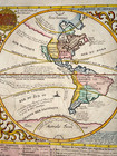 World Map California As An Island 1719 Henri Chatelain Large Antique Map