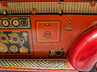 San Tin Lithographed Friction Fire Truck Of Parts Or Restoration