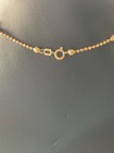 Rci 14k Yellow   White Gold Beads   Hearts Link Anklet bracelet 3 45grams 10   