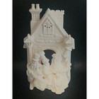 Partylite White Bisque Porcelain Victorian Carolers Christmas Candle Holder Vtg
