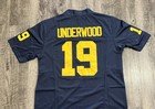 Bryce Underwood Michigan Blue Jersey Men   s Size S-xxl