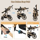 Baby Stroller  Foldable Aluminum Alloy Stroller With Reversible Travel Stroller