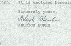 Us Admiral Arleigh Burke Signed Letter