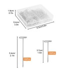 200pcs T Pins Stainless Steel Sewing Wig Pins 2 Sizes W  Box For Craft Quilting