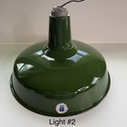 Vtg 1940 s Silva-king 18  Porcelain Industrial Light Green Garage Shop Man Cave