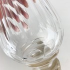 Huge Vintage Hand Blown Faceted Crystal Glass Bottle Decant Stopper Mid Century