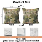 Indian Mughal Pillow Covers 18x18  Indian Home Decor  Vibrant Green Ethnic Or   