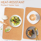 Rectangle Cork Trivets For Hot Dishes  12  X 7  High-density Thick Placemats For