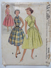 Rare Vtg 50 s Mccall s 9193 Halter Dress Reversible Spencer Sewing Pattern Women